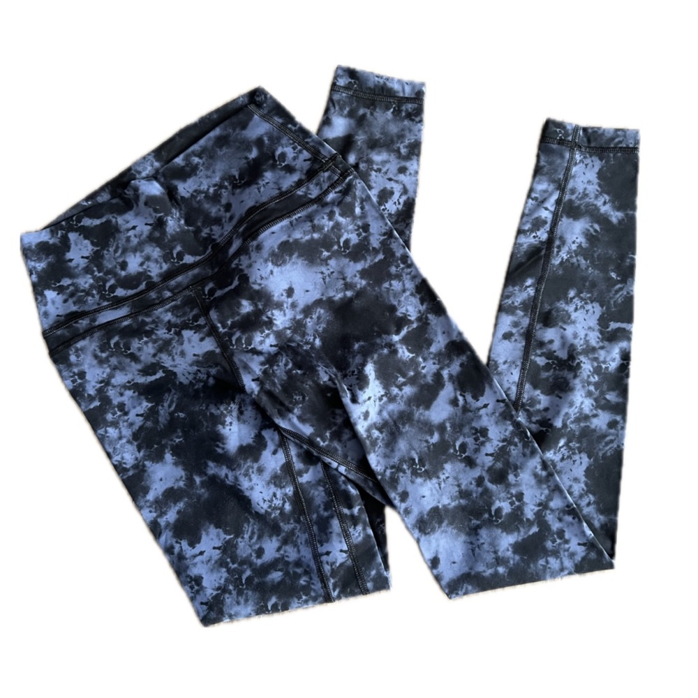 CRZ Yoga Women's Naked Feeling High Waisted Full Length Leggings Tie Dye Small